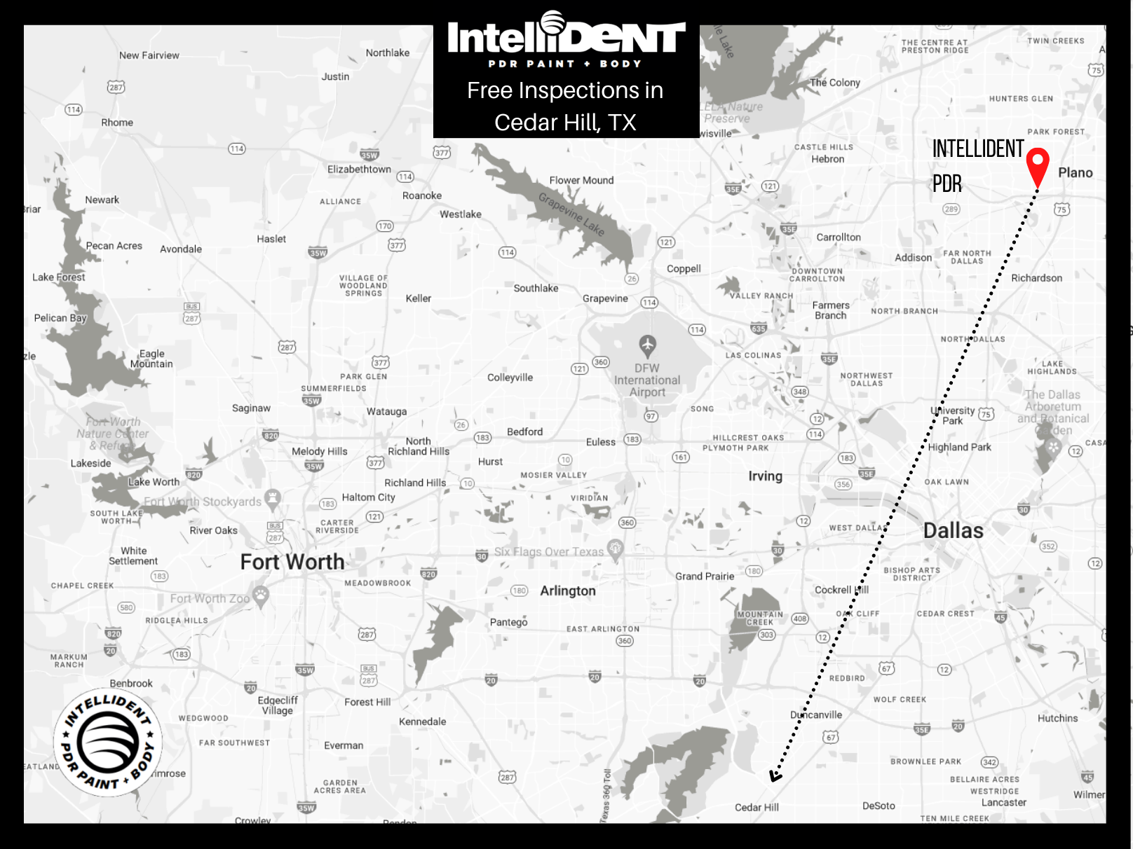 Map of IntelliDent vs Cedar Hill, Texas