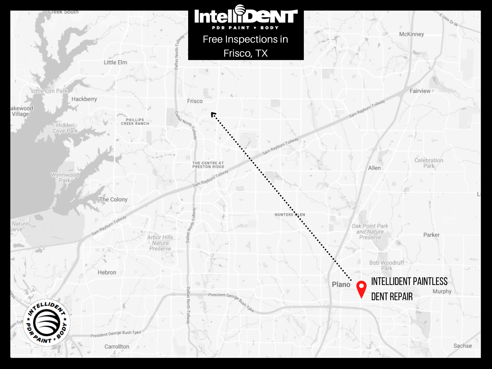 Map of IntelliDent vs Frisco, Texas
