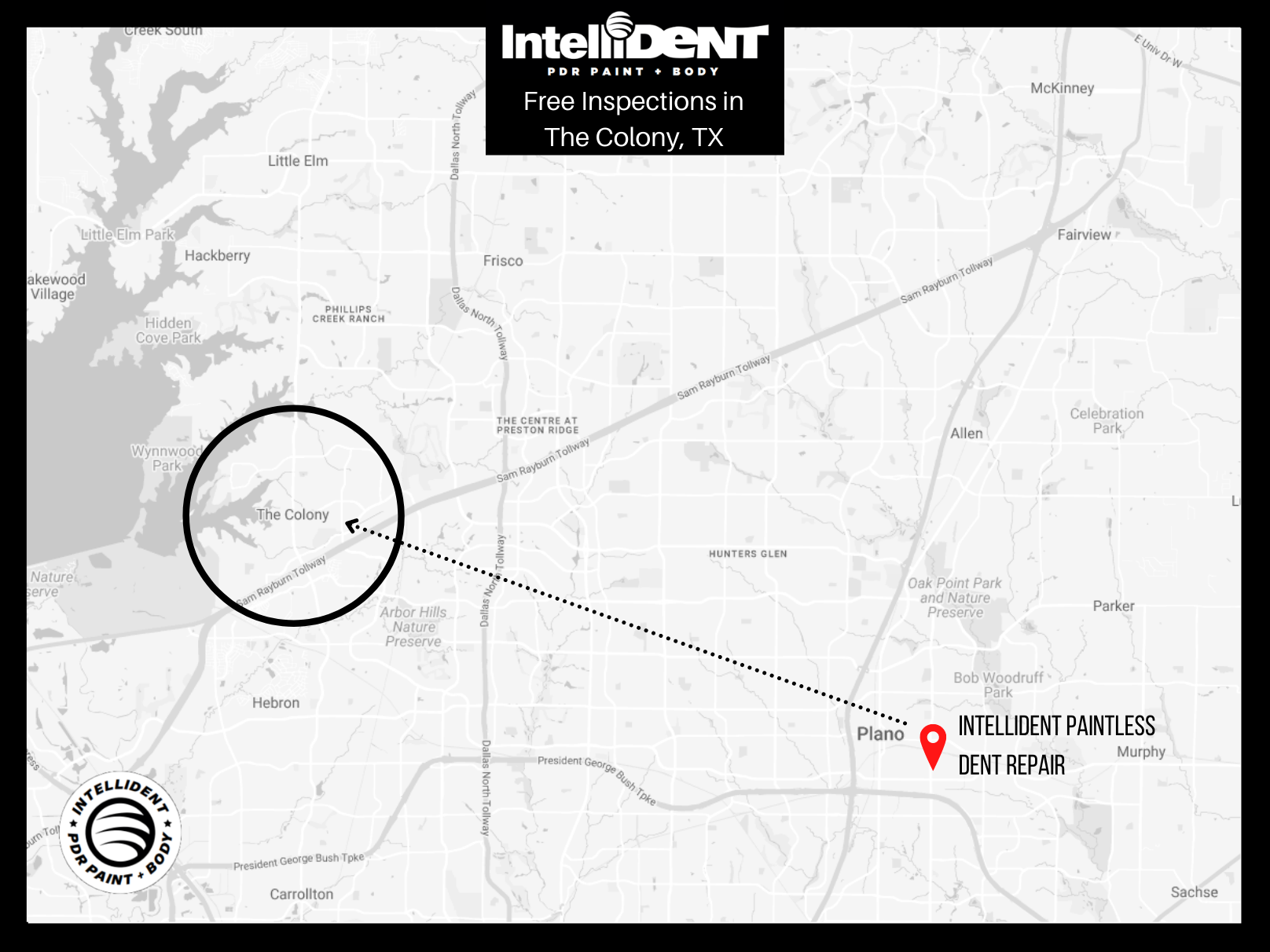 Map of IntelliDent vs The Colony, Texas